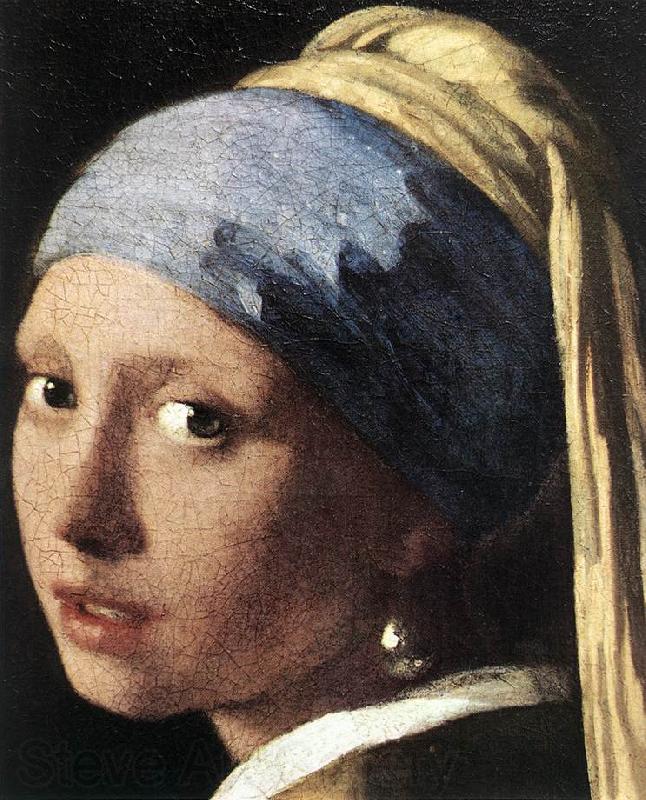 VERMEER VAN DELFT, Jan Girl with a Pearl Earring (detail) set Germany oil painting art
